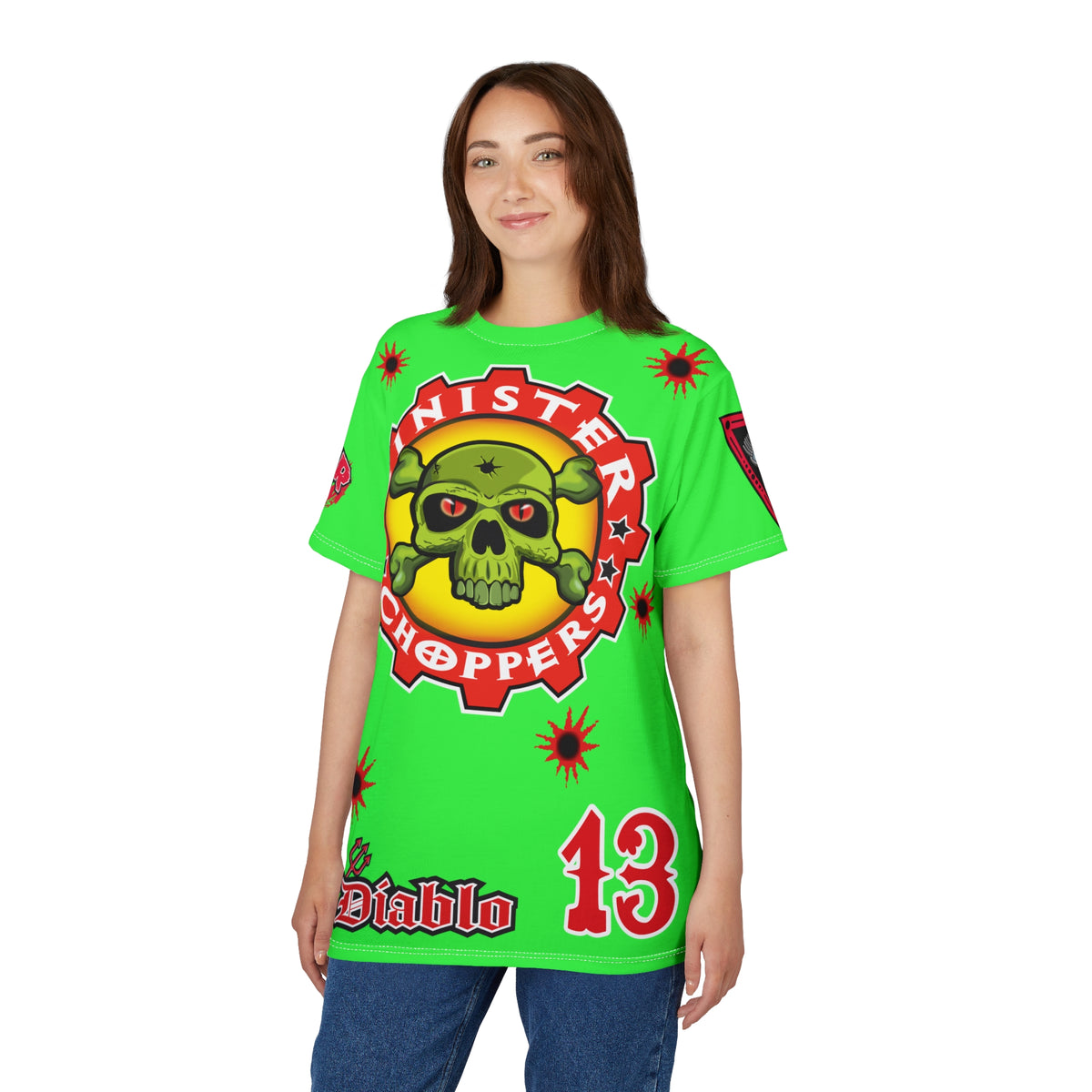 Very Special Sinister Choppers HiViz Bad Attitude Super Tee
