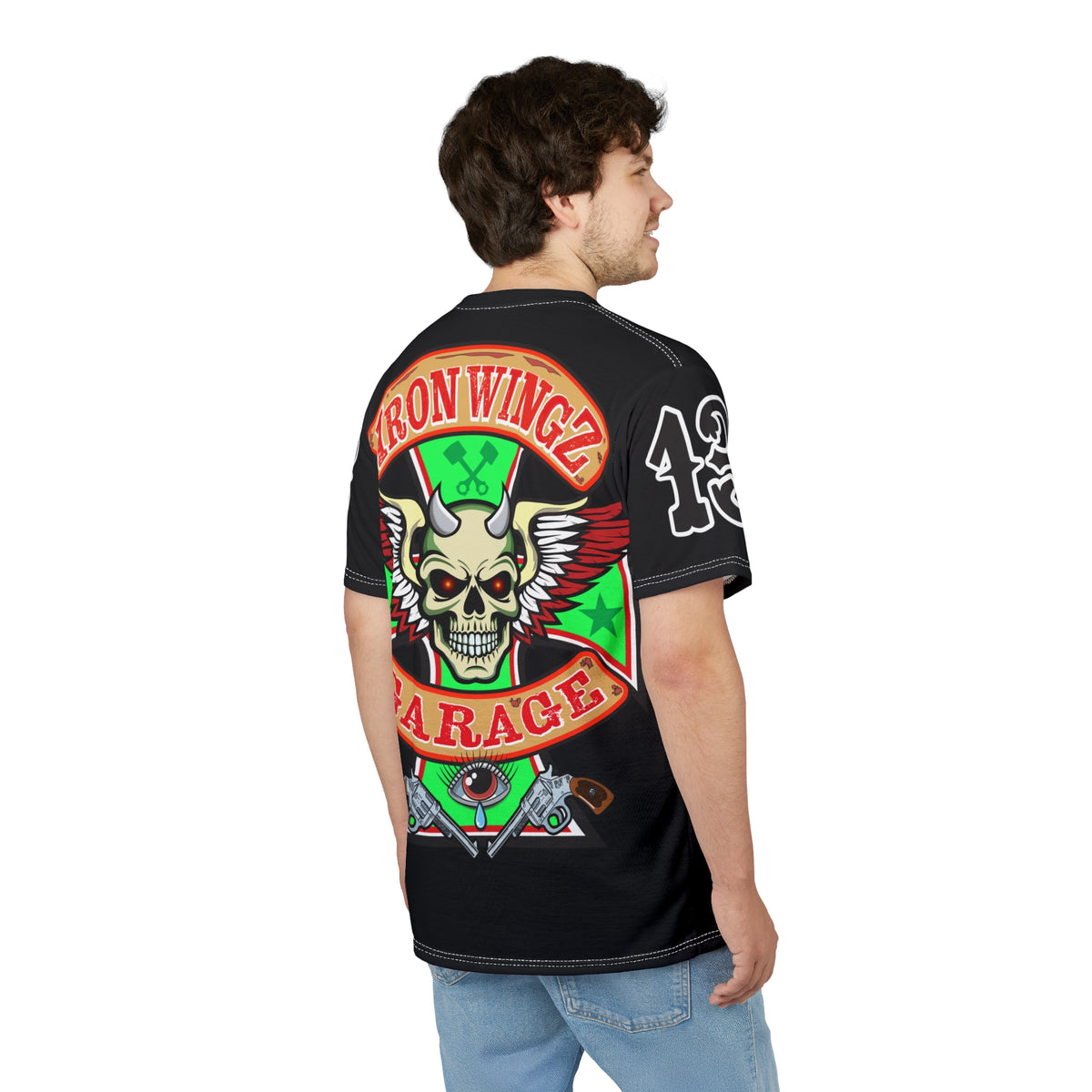 Iron Wingz Garage Spectacular Riding Tee for Harley Riders