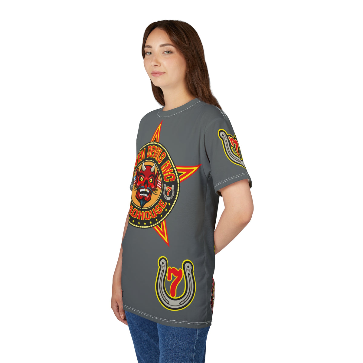 Seven Devils Inc. Roadhouse Graphic Tee - Motorcycle Custom Riding Super Tee