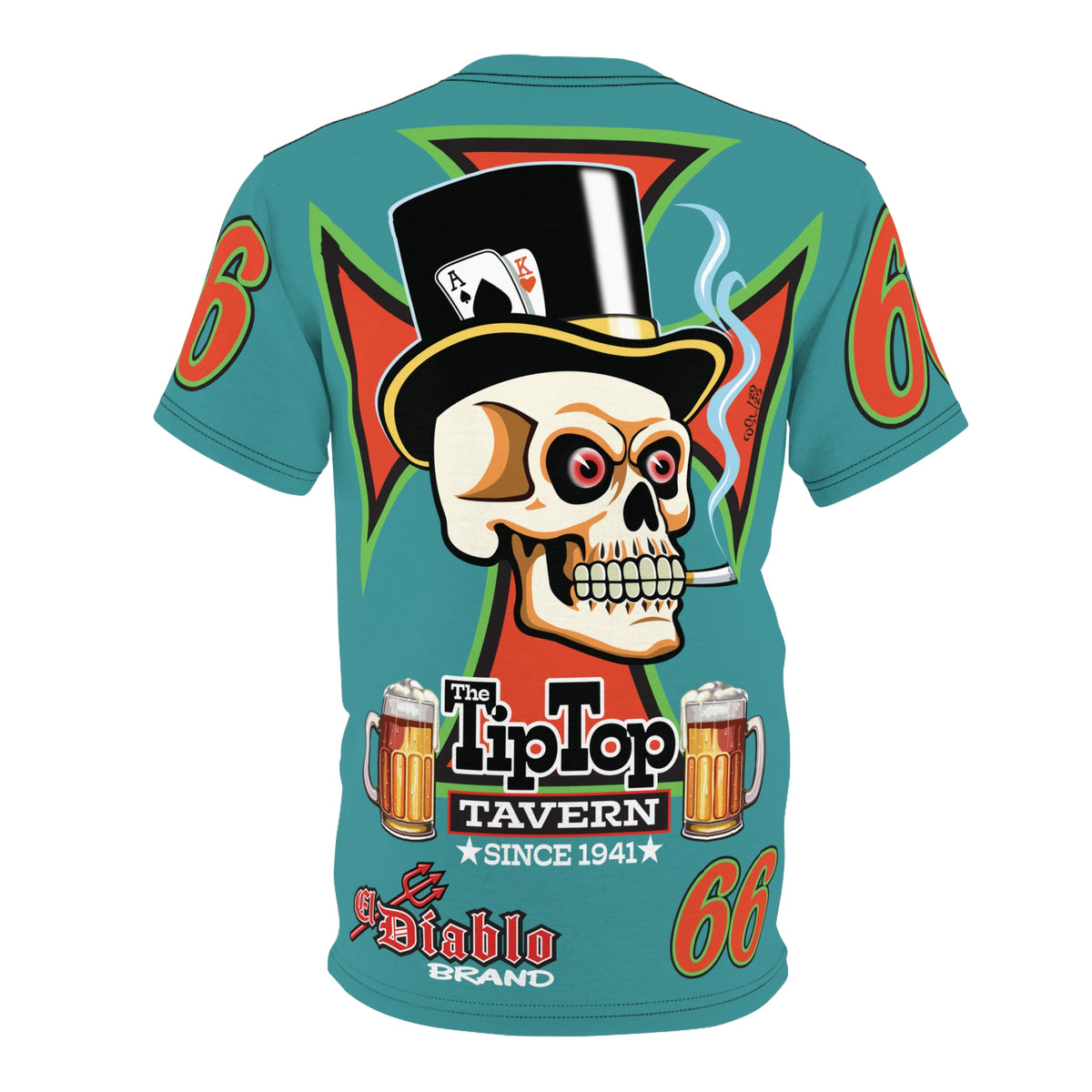 Tip Top Tavern Dive Bar Super Riding Tee - America's Best Dive Bar, Bikes, Beers, Babes & Bros. - Biker Bar Tee