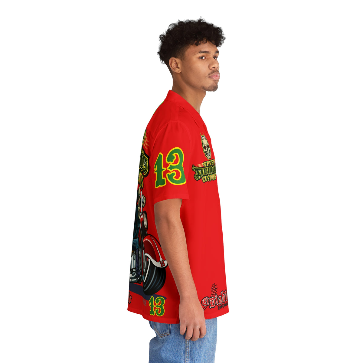Big Bopper Men's Hawaiian Shirt - Speed Demon Special cut