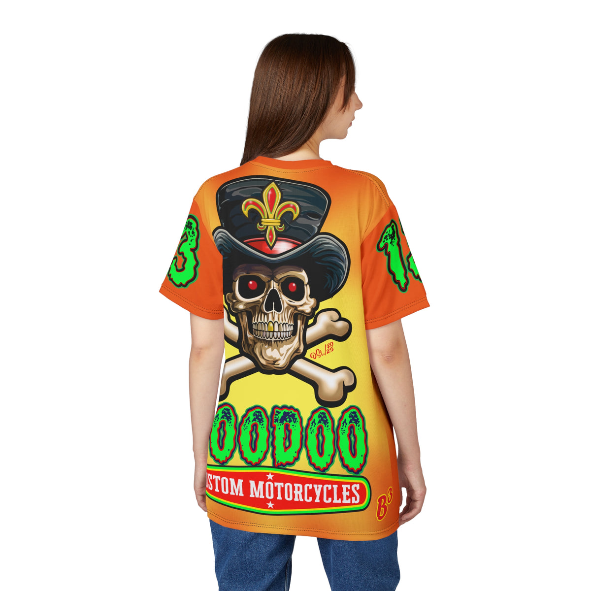 VooDoo Customs Angry Orange Tie Dye Yelo Blast HiViz Super Tee