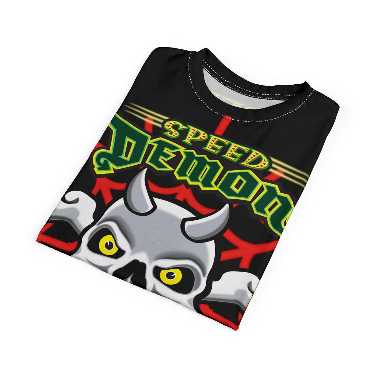 Speed Demon Big Web HiViz Custom Motorcycle Riding Super Tee