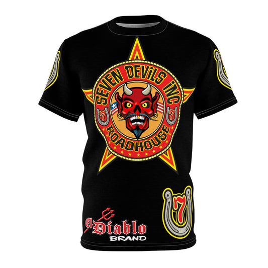 Seven Devils Inc. Roadhouse Graphic Tee - Motorcycle Custom Riding Super Tee - This is THE Super Tee you want to wear !!!!