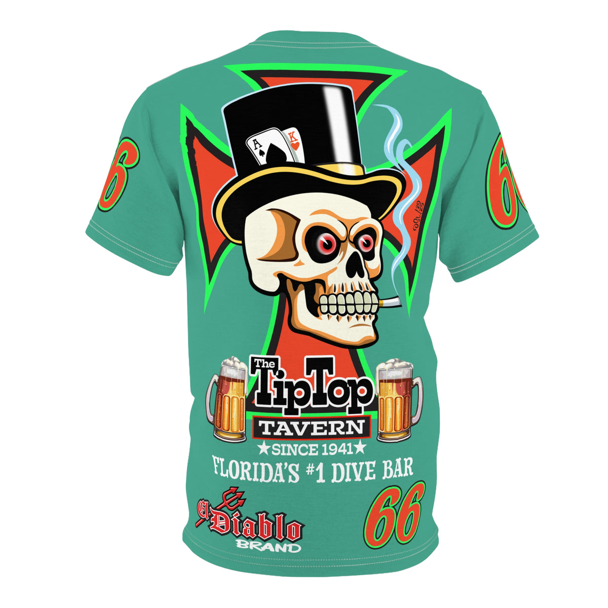 SRT Tip Top Tavern Dive Bar Super Riding Tee - America's Best Dive Bar, Bikes Beers Babes & Bros. - Biker Bar Tee
