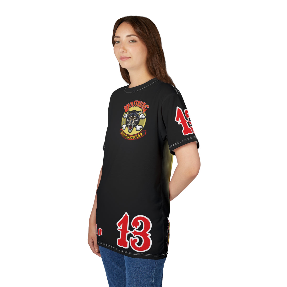 Wolfsburg Custom Cycles Motorcycle Riding Tee Shirt - Cool Riding Comfort