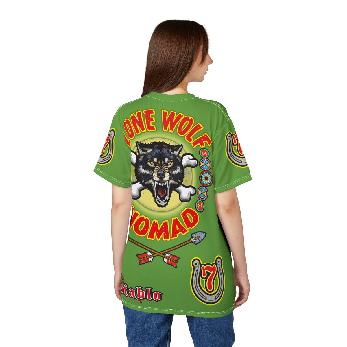 Lone Wolf Nomad HiViz Super Tee - Special Design for Independent No Club Riders