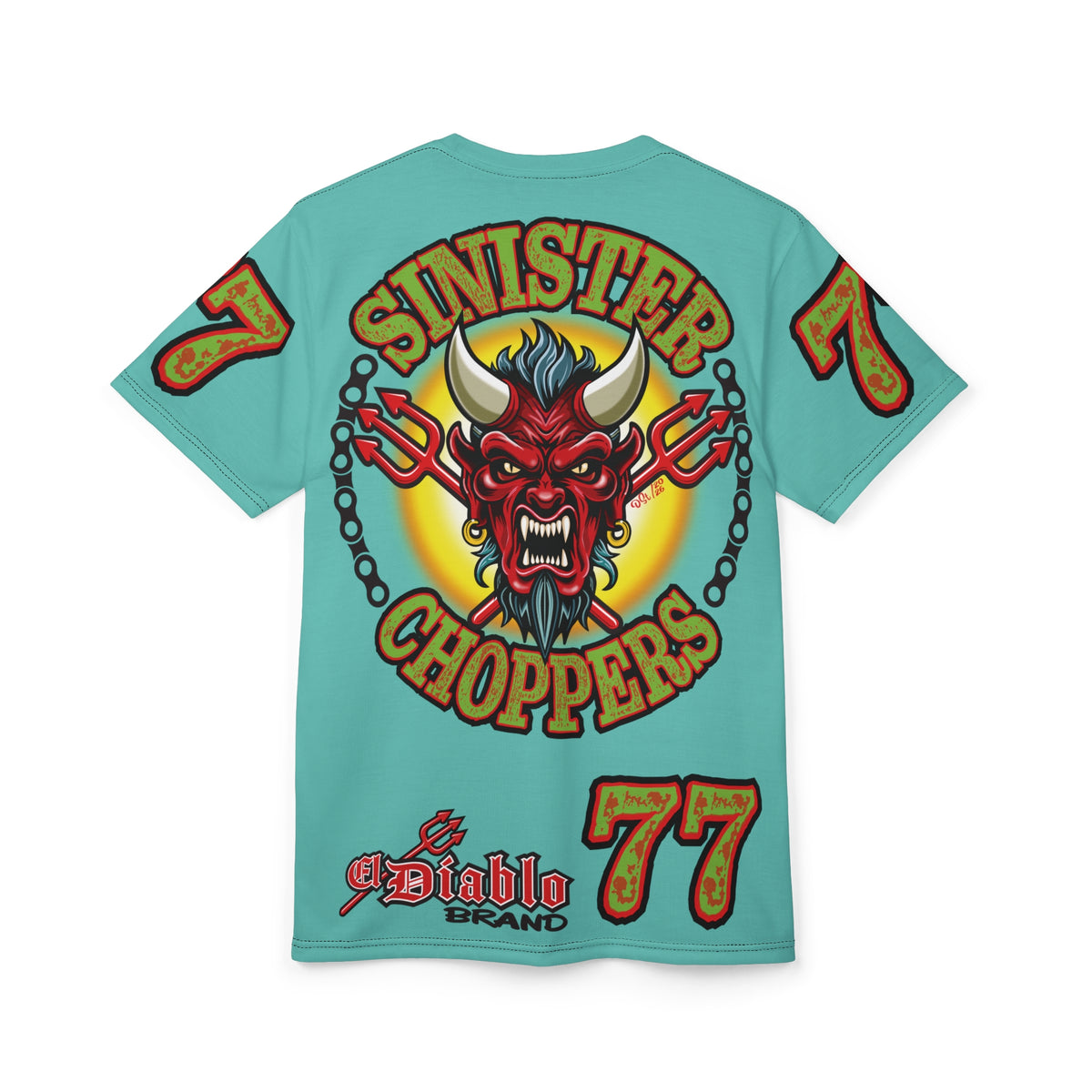 Sinister Choppers BLACKHAWK MIAMI SPECIAL SUPER T— Ride Cool, Look Cool in our Best Super Tee