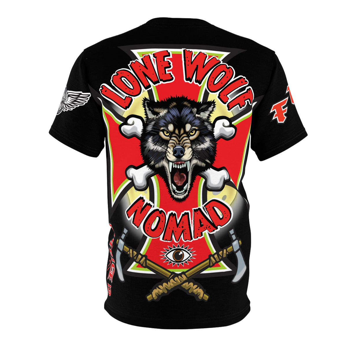 Lone Wolf Nomad HiViz Super Tee - For The Independent No Club Bikers For Life