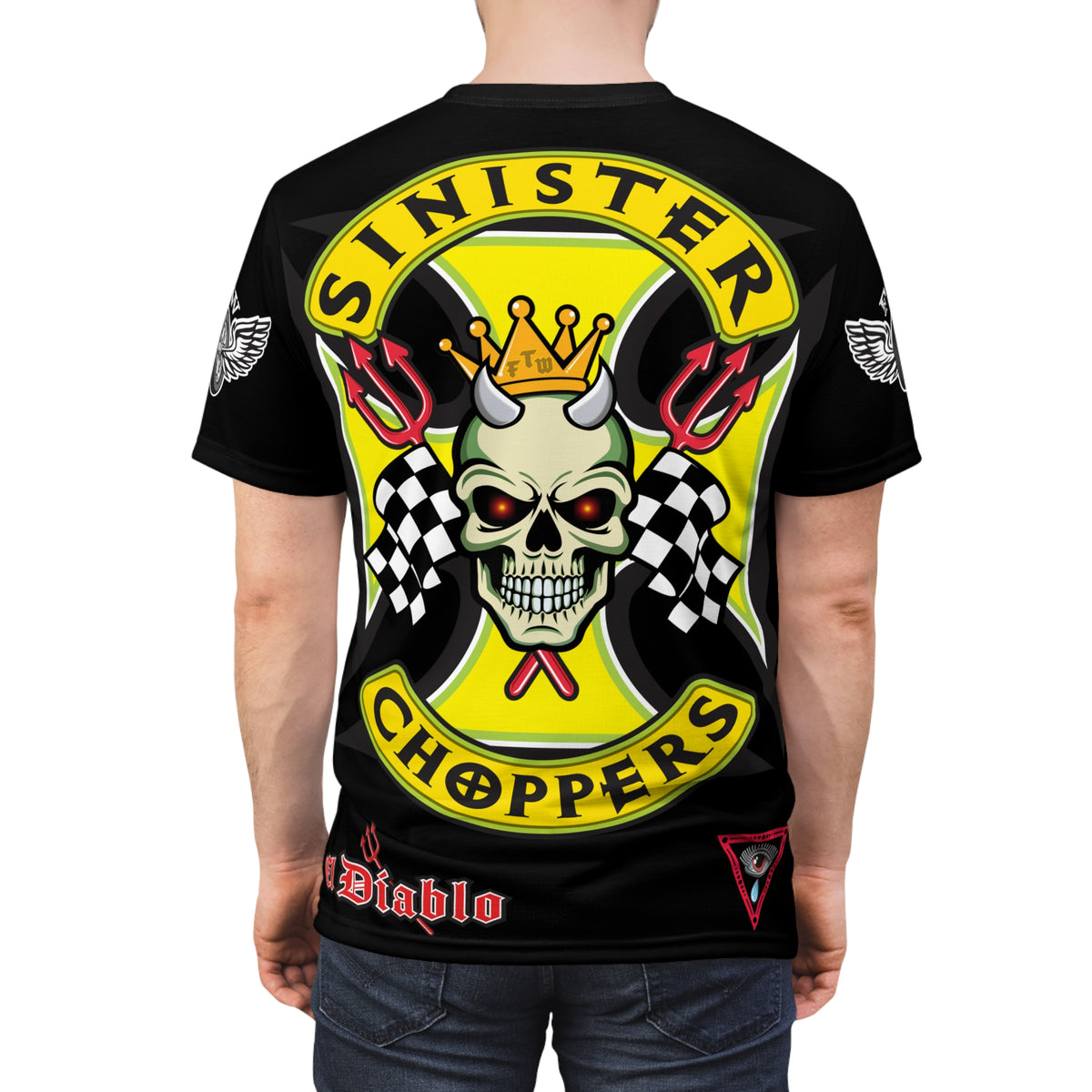 Sinister Choppers HiViz Super Tee - Custom Designed Motorcycle Riding Gear