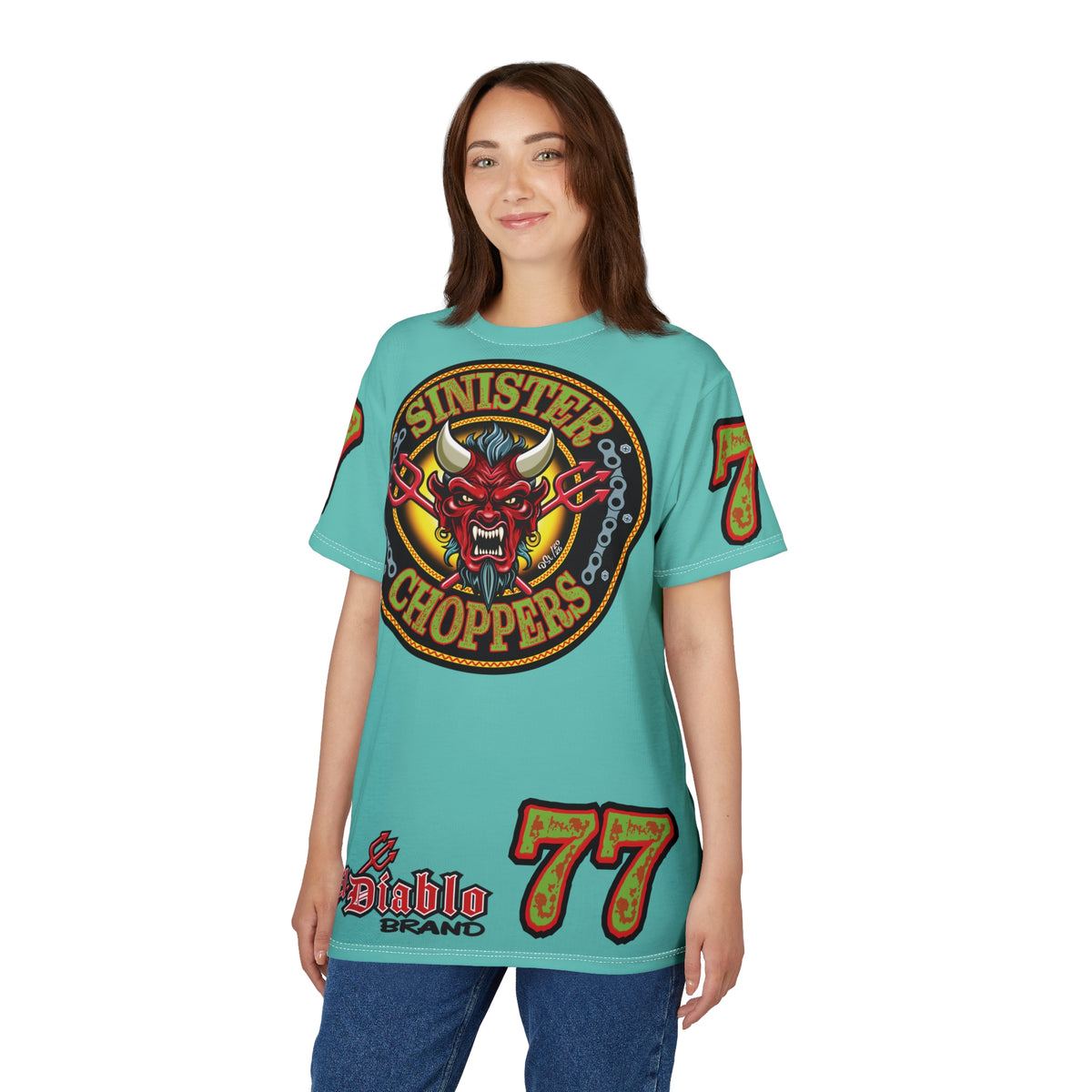 Sinister Choppers BLACKHAWK MIAMI SPECIAL SUPER T— Ride Cool, Look Cool in our Best Super Tee
