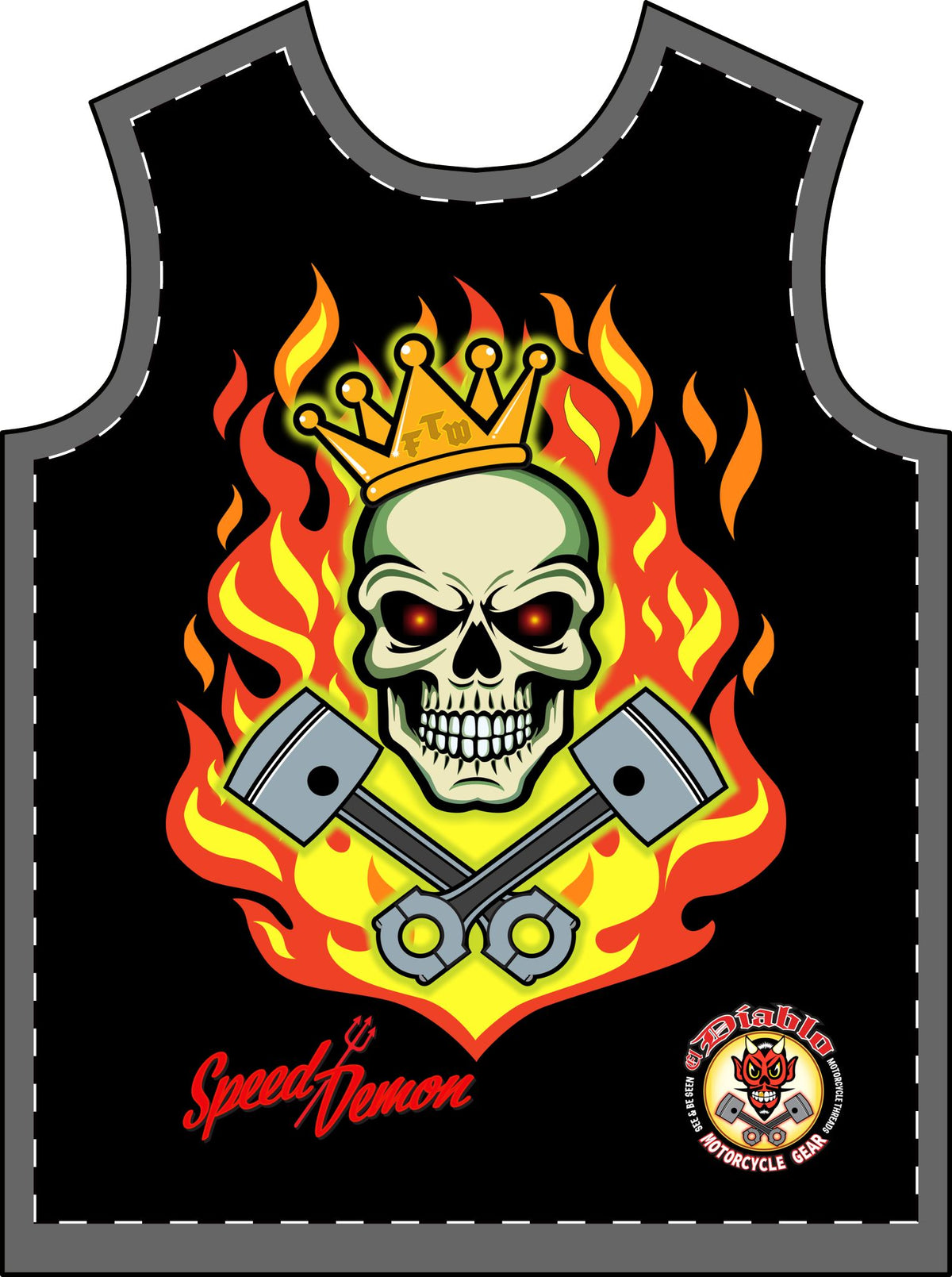 EZee Ryder Speed Demon Men's T-Shirt (AOP)