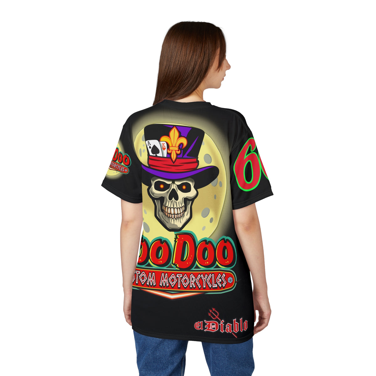 Voodoo Skull Unisex Tee - Custom Motorcycles Graphic T-Shirt