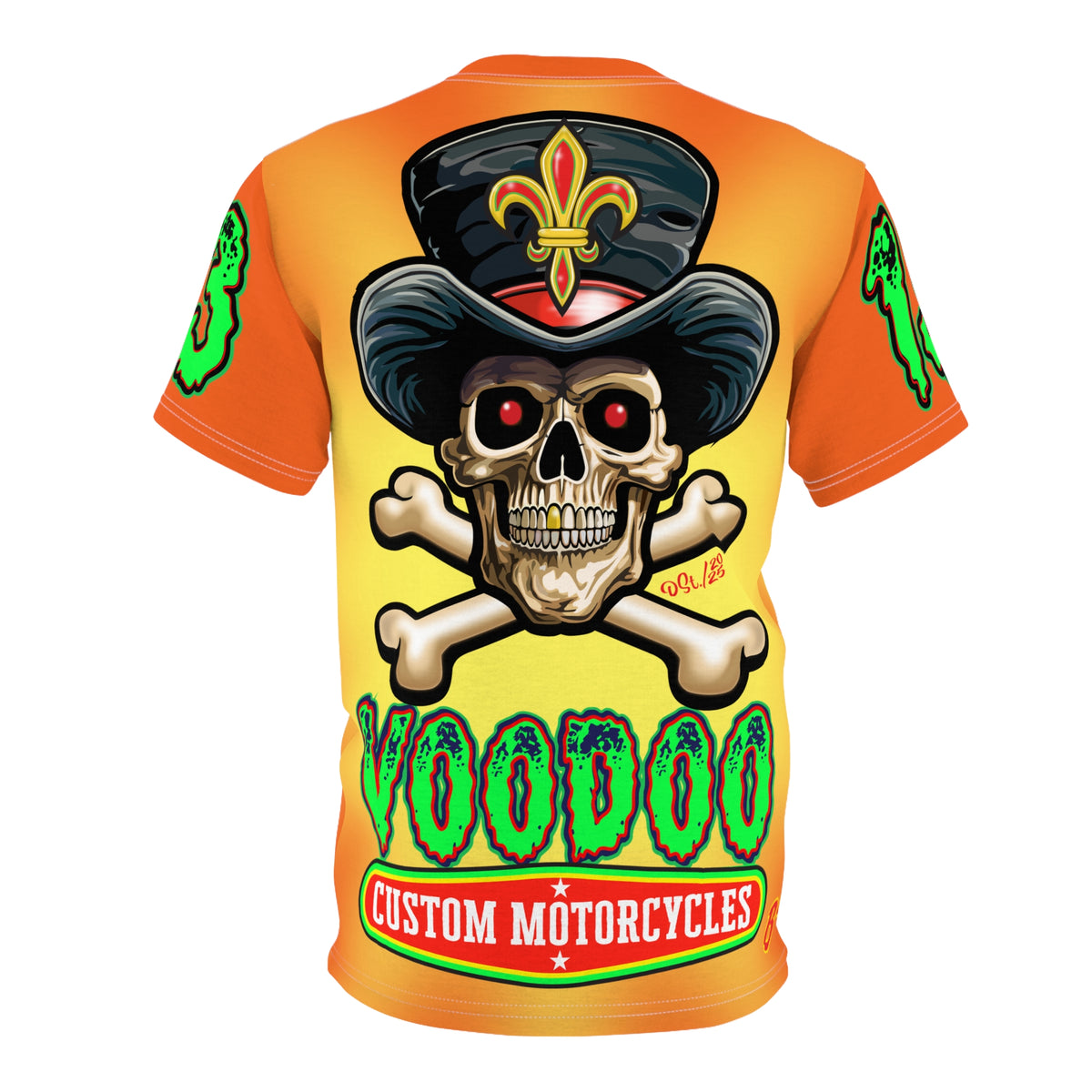 VooDoo Customs Angry Orange Tie Dye Yelo Blast HiViz Super Tee