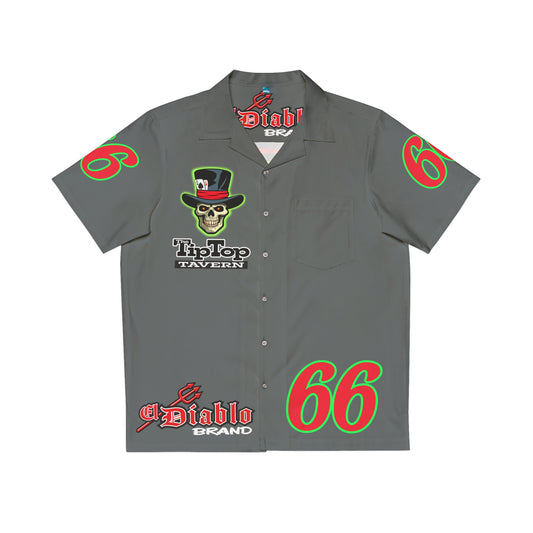 Big Bopper Men's Hawaiian Shirt - Loose, Comfortable Button Up Shirt for Easy Breezy Riding - Sizes to 5XL