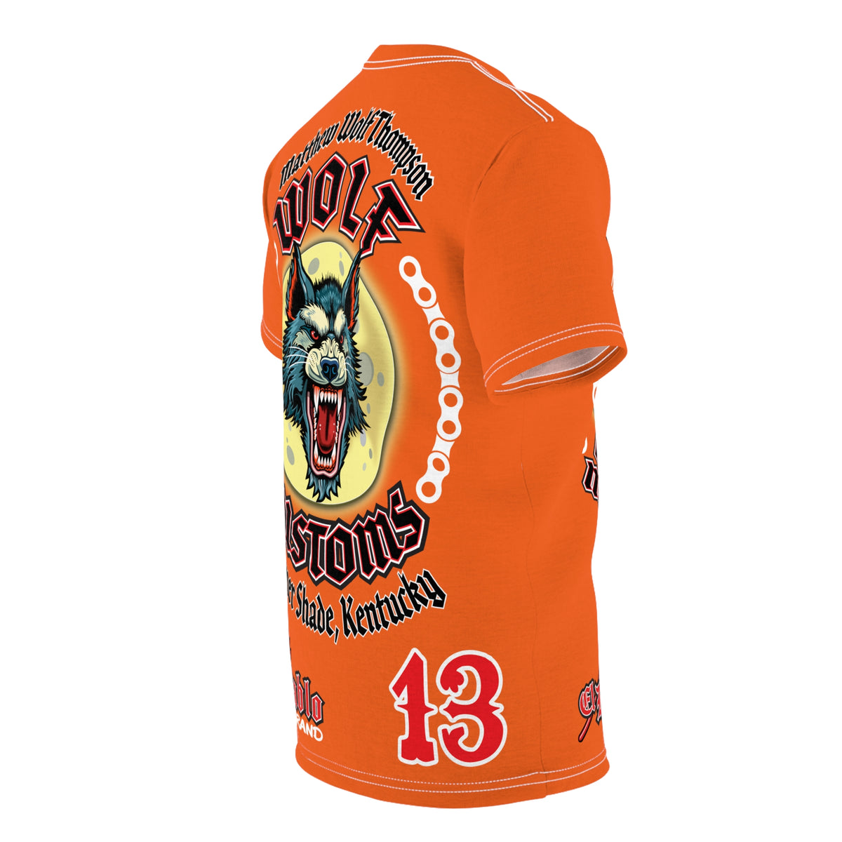MWT Wolf Custom Motorcycles Super Tee — Viciously Cool High Performance Motorcycle Riding Shirt