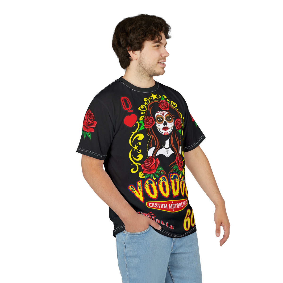 Voodoo Custom Motorcycles Tee —  Queen of Hearts Super Tee