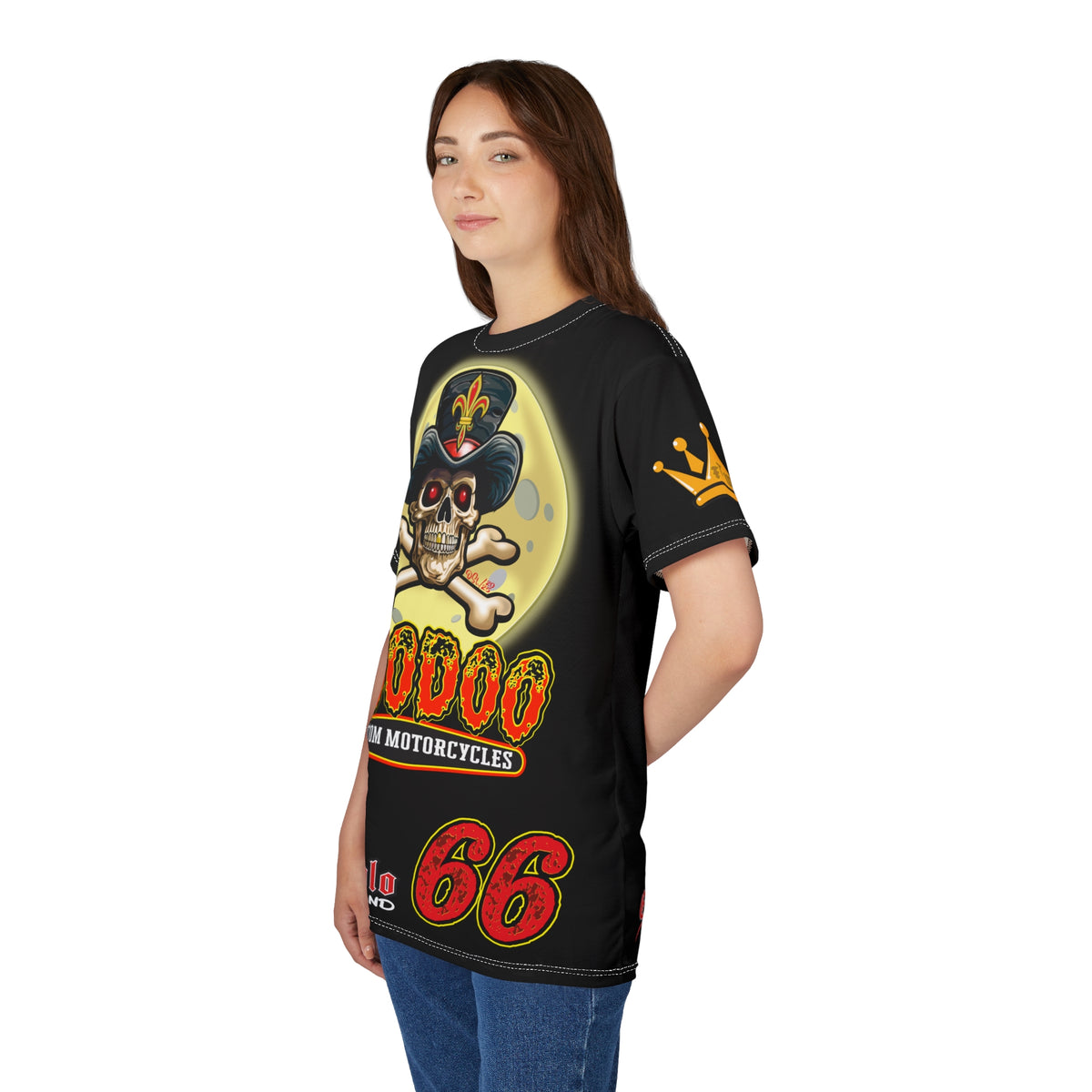 VooDoo Custom Motorcycles  Route 66 Unisex Super Tee - High Performance Riding Gear