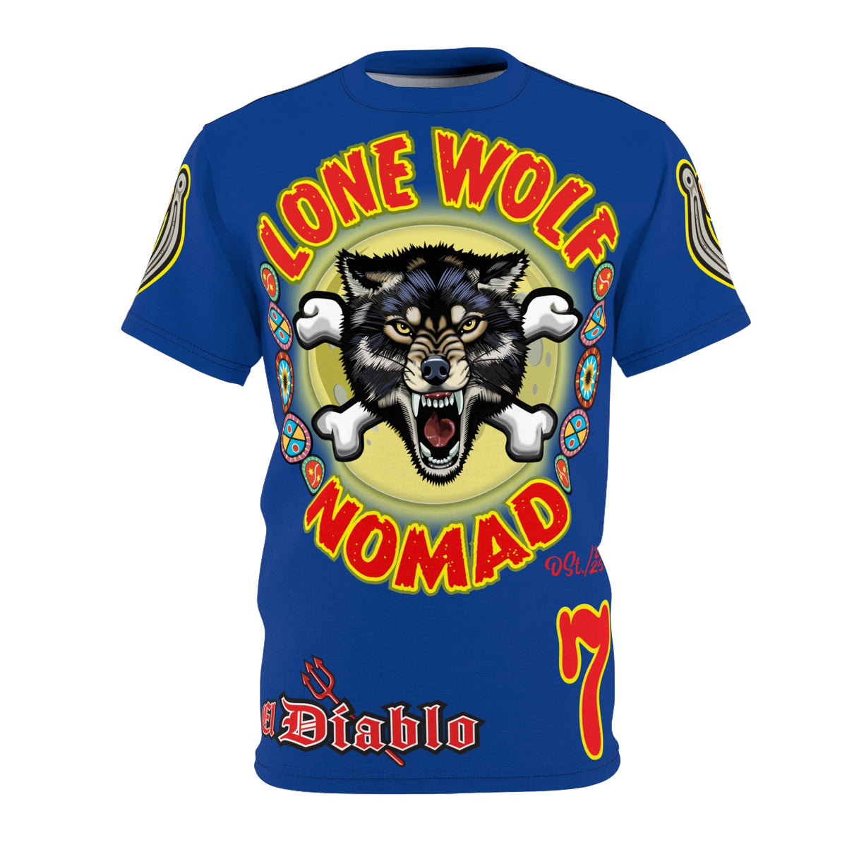 Lone Wolf Nomad HiViz Super Tee - Special Design for Independent No Club Riders