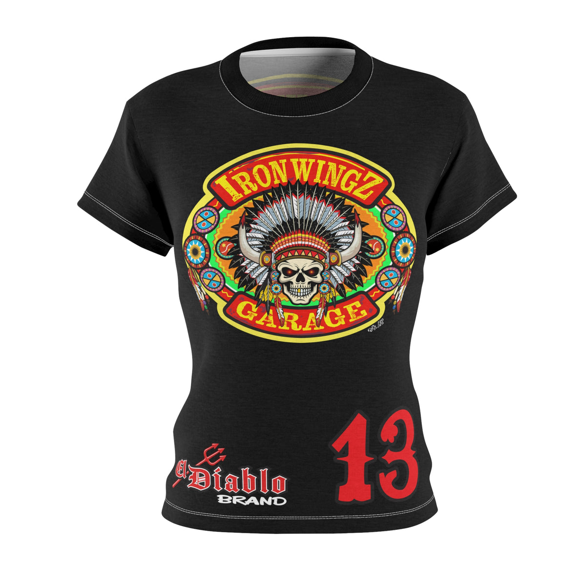 Women's Cut IronWingZ Custom Motorcycles Graphic Tee — HiviZ Graphics
