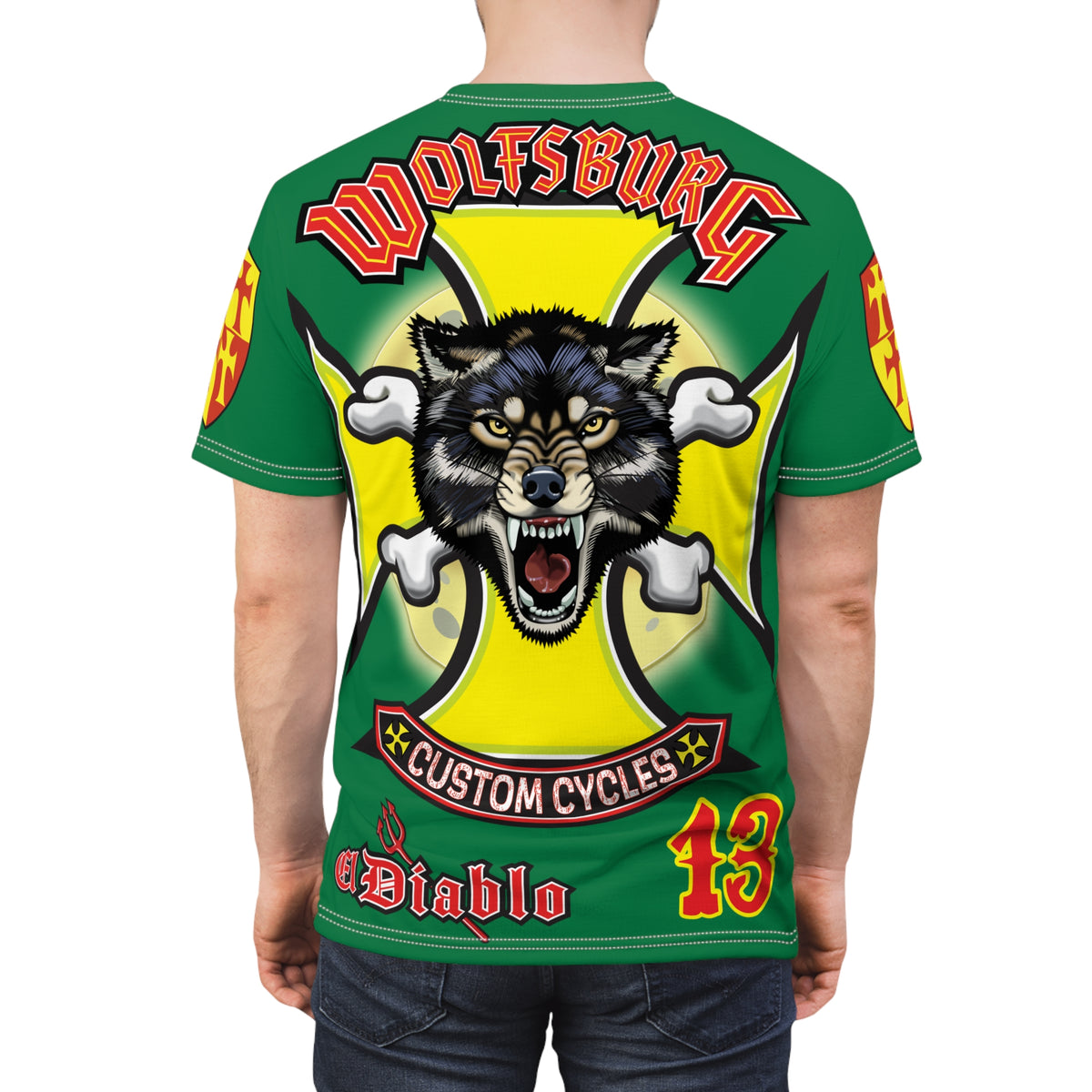 Wolfsburg Custom Cycles HiViz High Comfort Motorcycle Riders Super Tee