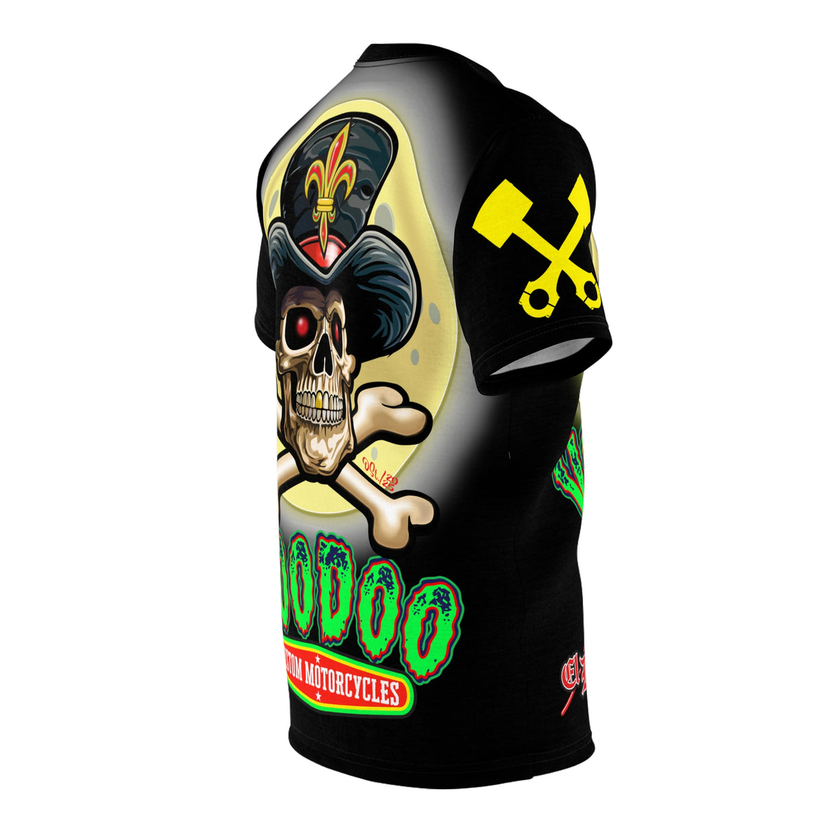 VooDoo Customs Night Rider HiViz Super Tee for Motorcycle Riders  - The Ultimate Riding Comfort