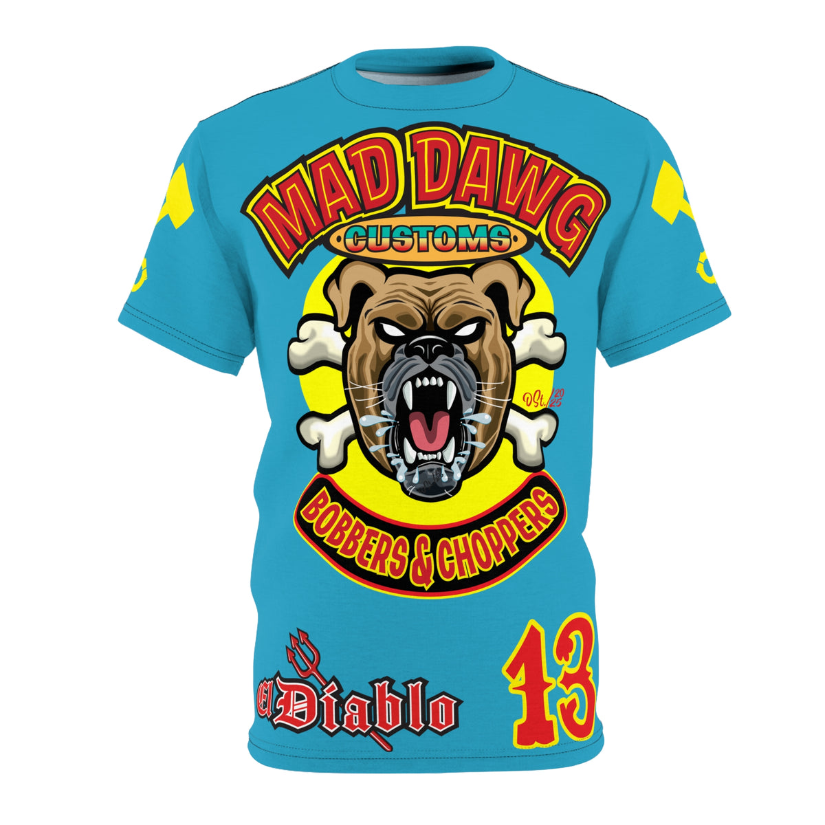 Mad Dawg Customs HiViz, High Performance Super Tee - Mad Dawgs & Bad Dawgs must have Riding Super Tee