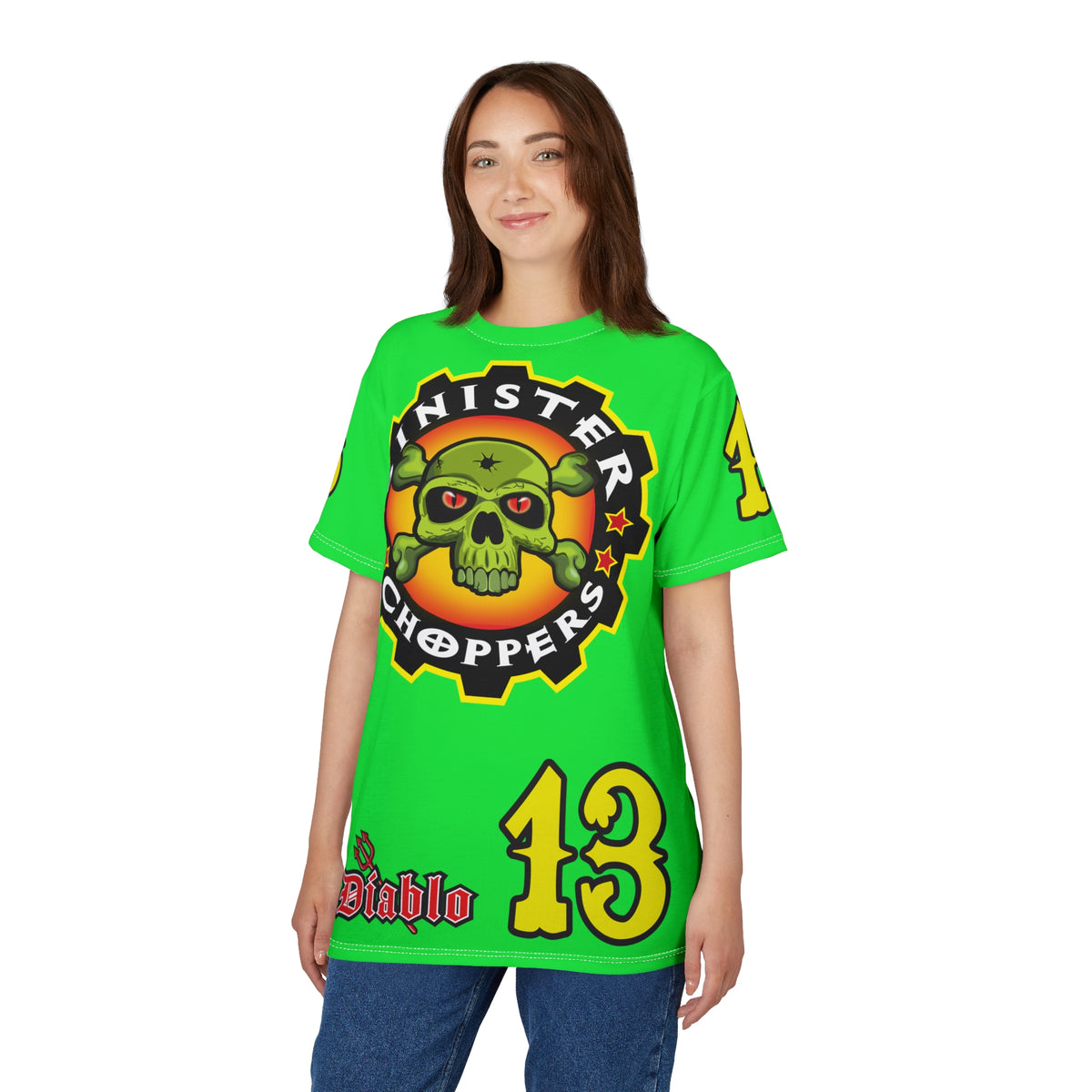 Very Special Sinister Choppers HiViZ Super Tee - Spectacular Custom Motorcycle Riding Gear