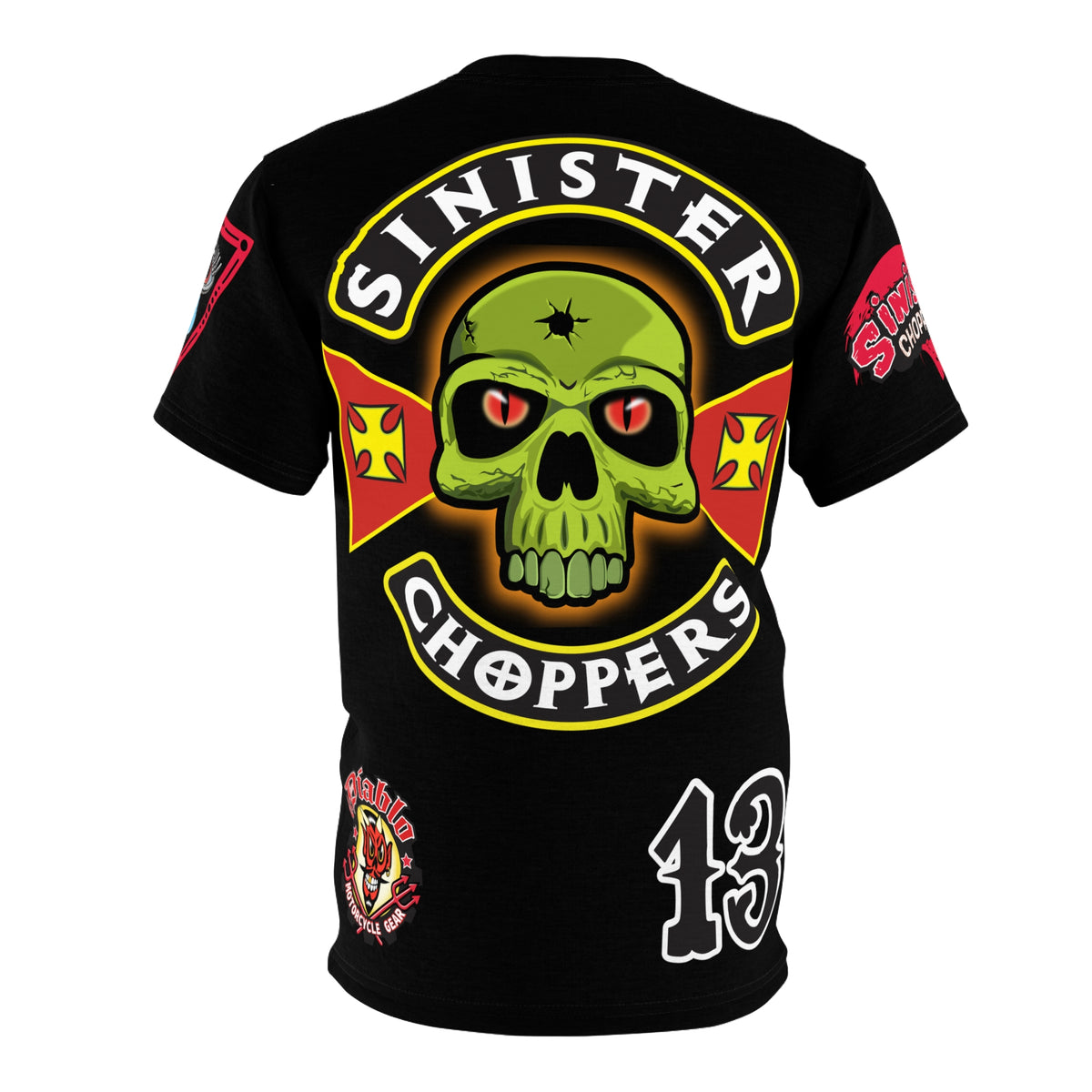 Sinister Choppers Black on Black Bad Attitude Super Tee
