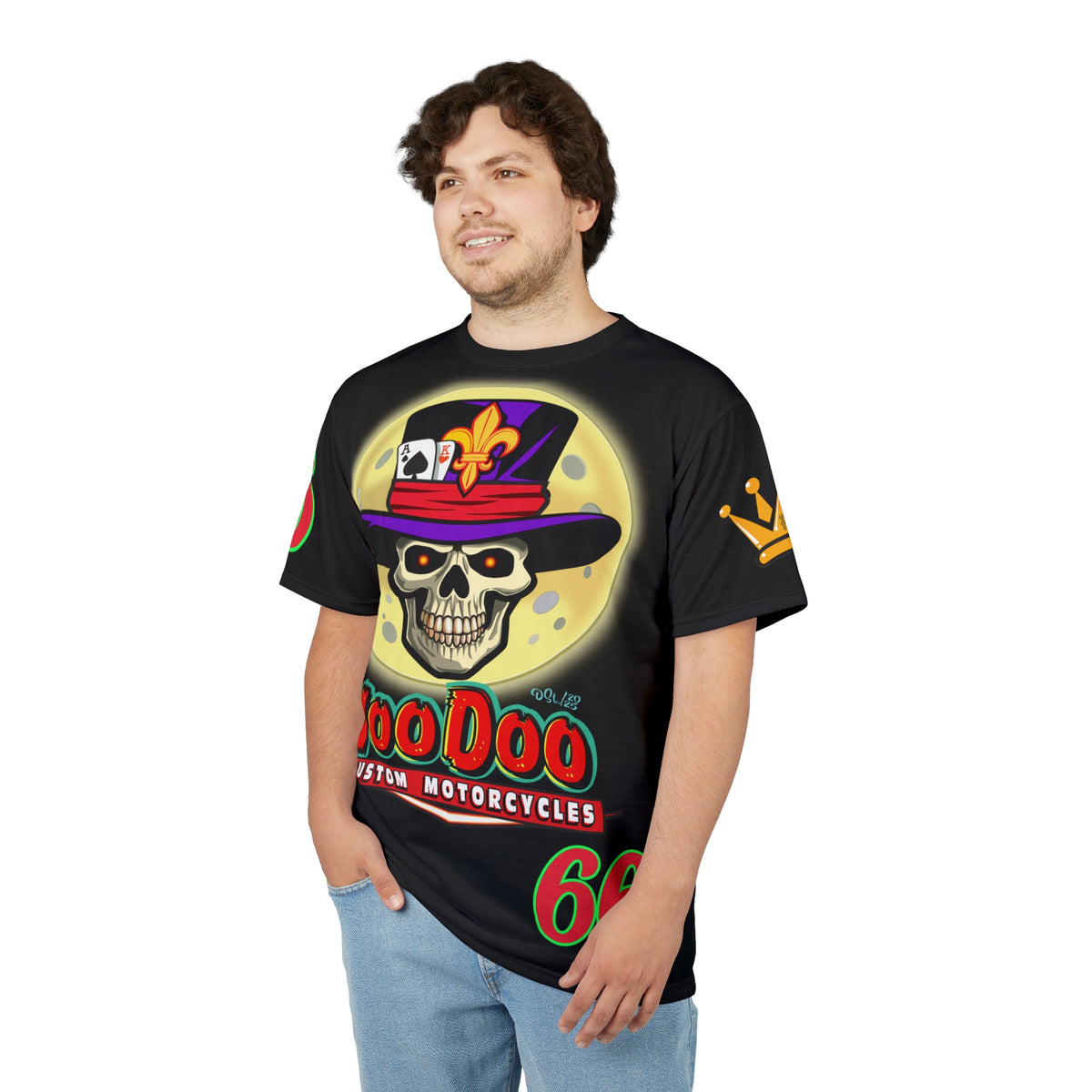 VooDoo Custom Motorcycles Spectacular Unisex Super Tee - Doctor Lune