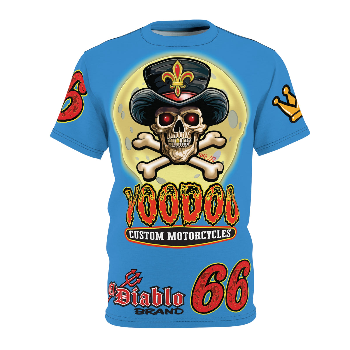 VooDoo Custom Motorcycles Route 66 Unisex Super Tee - High Performance Riding Gear