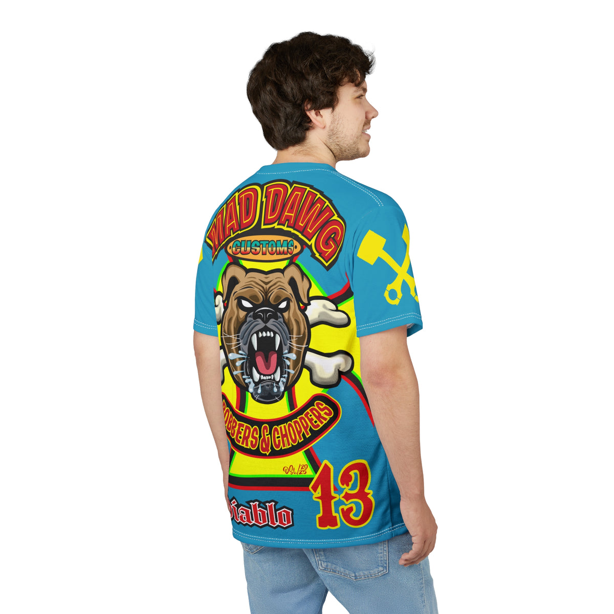 Mad Dawg Customs HiViz, High Performance Super Tee - Mad Dawgs & Bad Dawgs must have Riding Super Tee