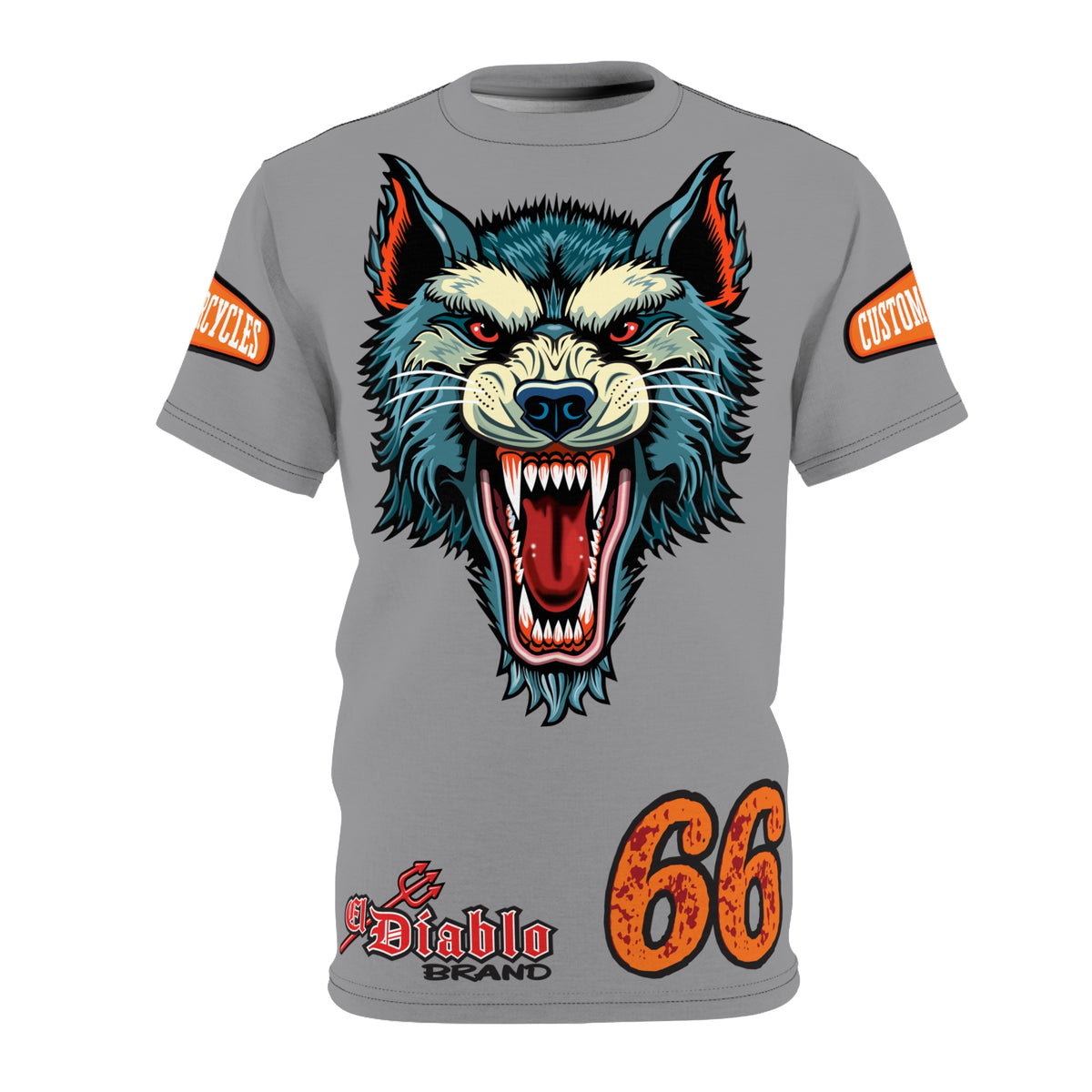 MWT Wolf Custom Motorcycles Super Tee — Viciously Cool High Performance Motorcycle Riding Shirt