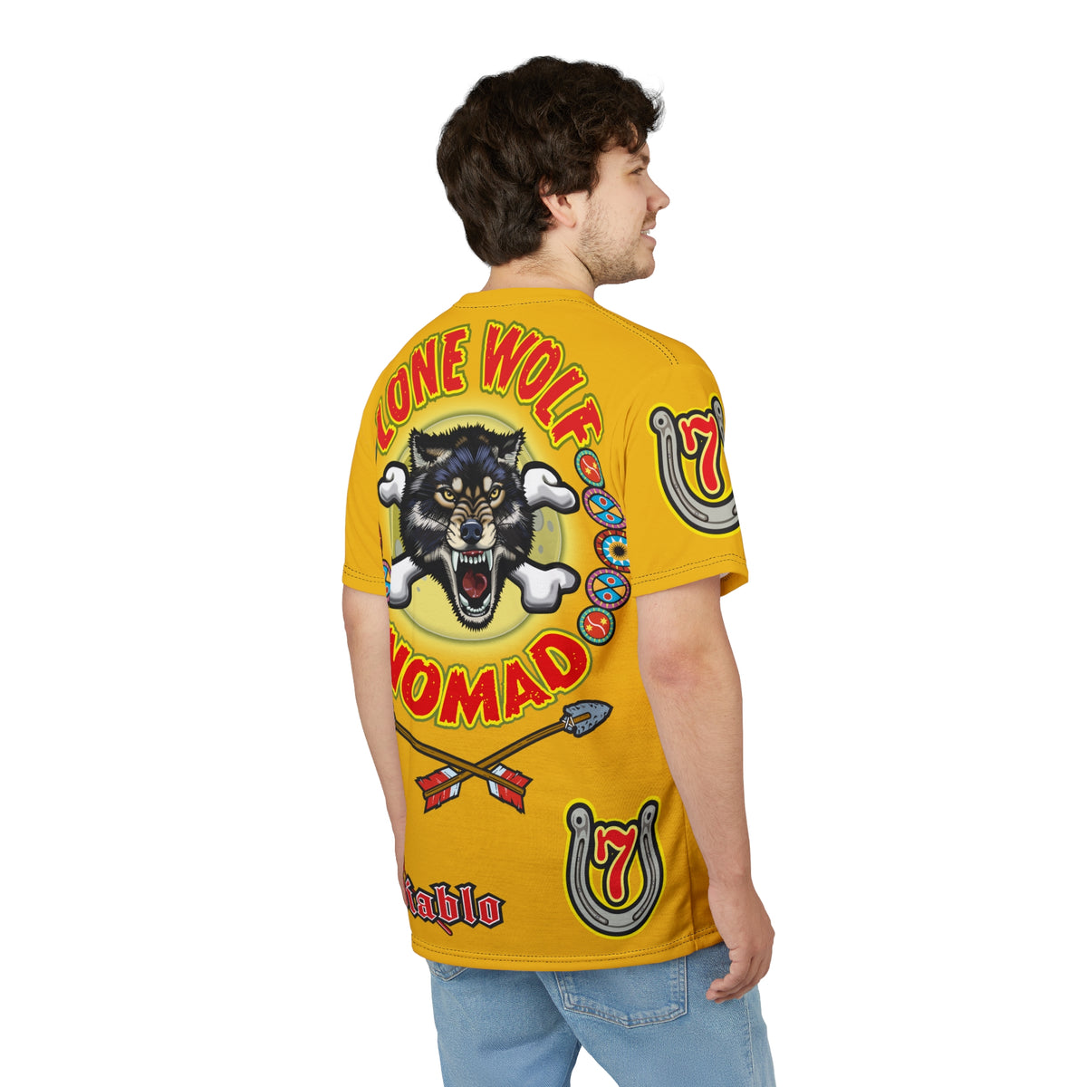 Lone Wolf Nomad HiViz Super Tee - Special Design for Independent No Club Riders