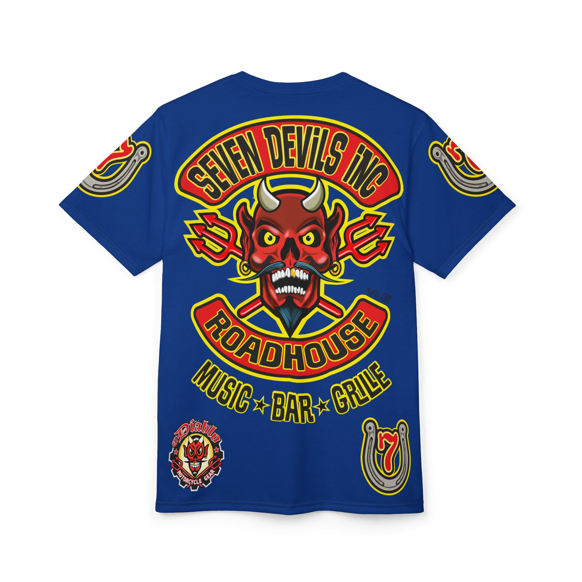 Seven Devils Inc. Roadhouse Graphic Tee - Motorcycle Custom Riding Super Tee