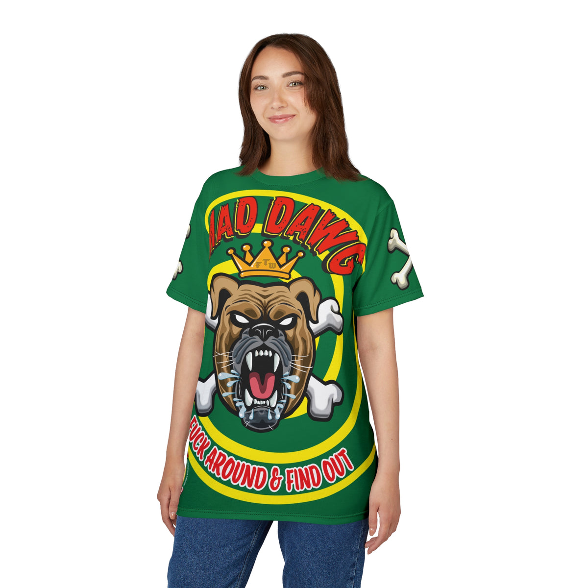 Mad Dawg FAFO HiViz Custom Motorcycle Riding Tee