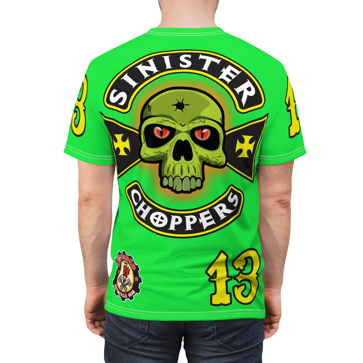 Very Special Sinister Choppers HiViZ Super Tee - Spectacular Custom Motorcycle Riding Gear