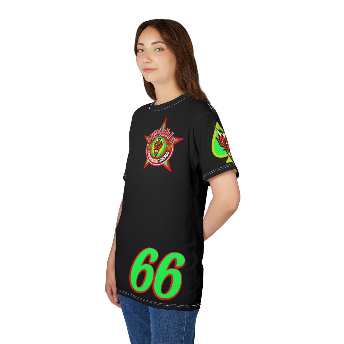 El Diablo Motorcycle Threads Unisex Super Tee - Edgy Graphic Tee for Biker Enthusiasts