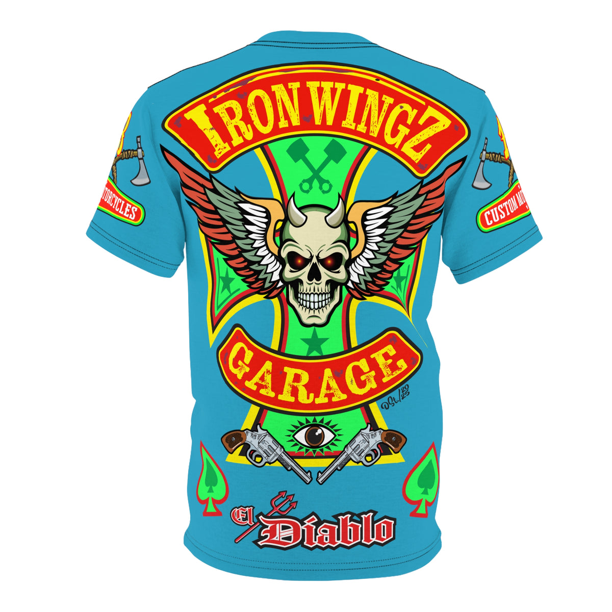Iron WingZ Customs HiViz High Performance Motorcycle Riding Super Tee
