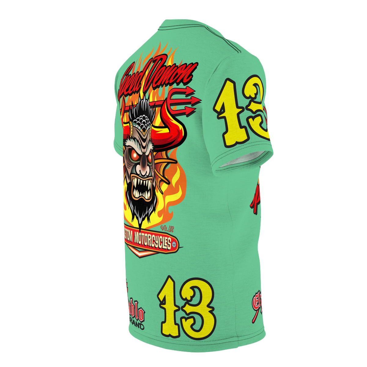 Speed Demon Customs   Super Tee — Extreme Edgy Graphics - Bad Attitude Custom Biker Riding Gear