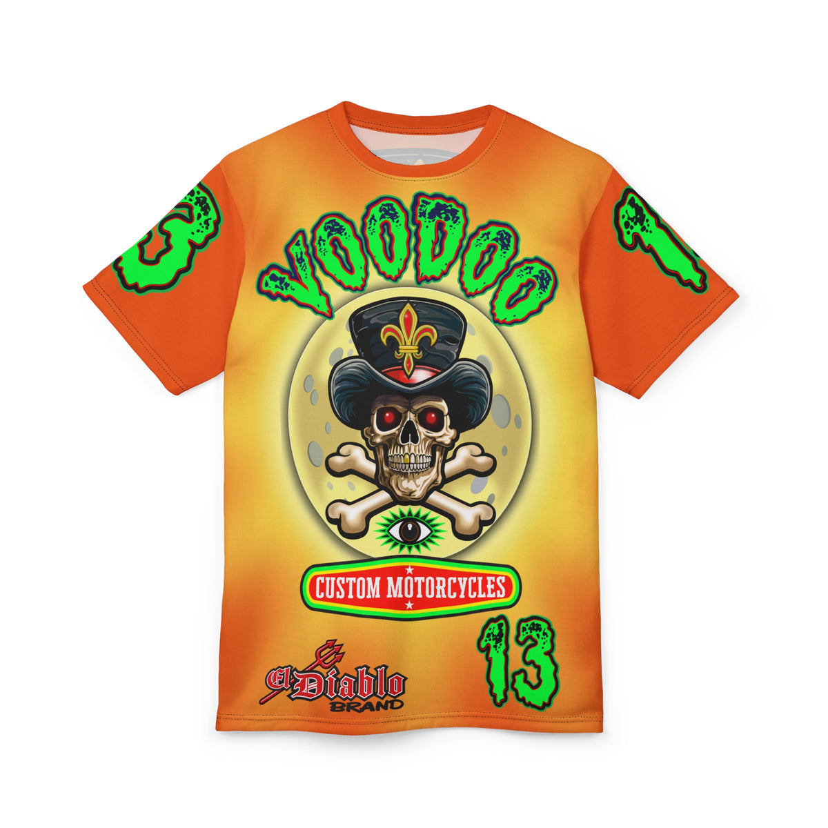 VooDoo Customs Angry Orange Tie Dye Yelo Blast HiViz Super Tee