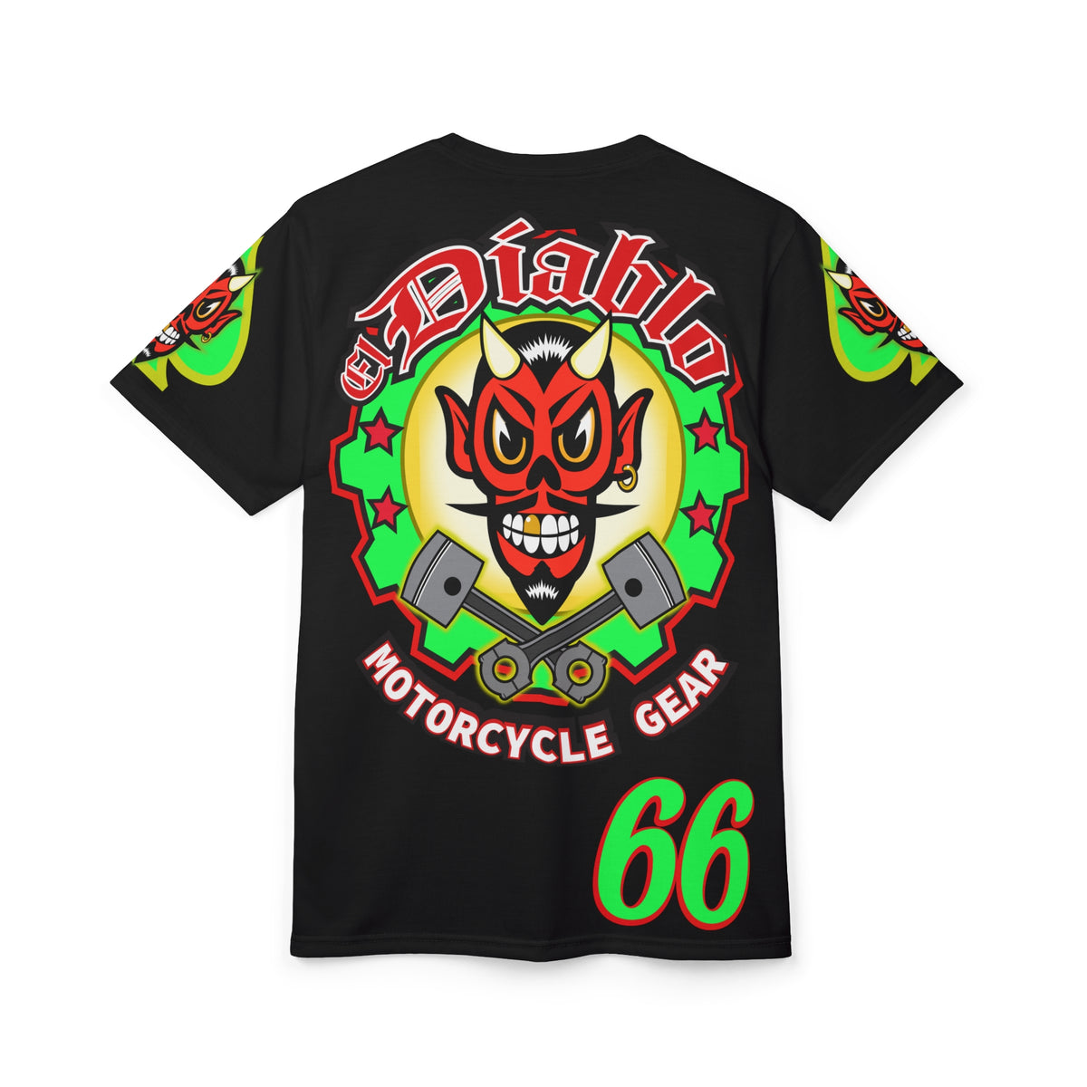 El Diablo Motorcycle Threads Unisex Super Tee - Edgy Graphic Tee for Biker Enthusiasts