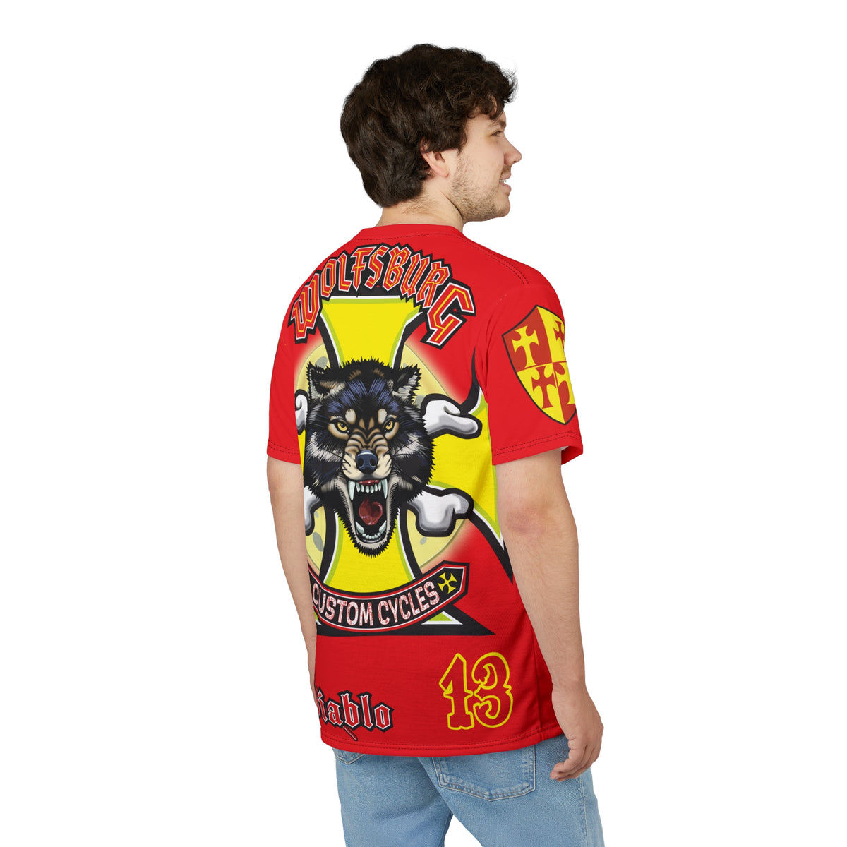 Wolfsburg Custom Cycles HiViz High Comfort Motorcycle Riders Super Tee