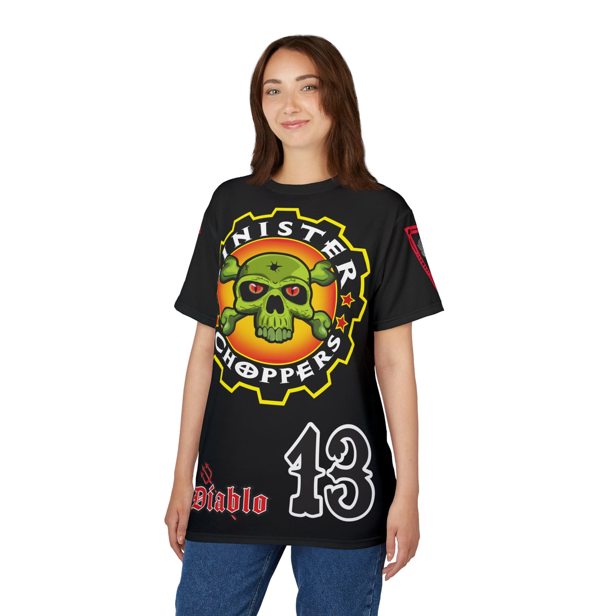 Sinister Choppers - BAD in BLACK Super Tee - Spectacular Custom Motorcycle Riding Gear