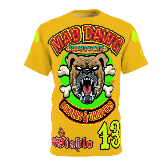 Mad Dawg Customs HiViz, High Performance Super Tee - Mad Dawgs & Bad Dawgs must have Riding Super Tee