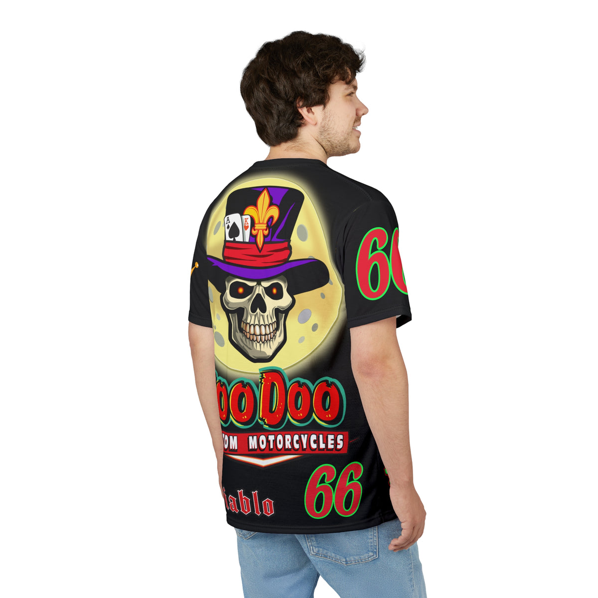 VooDoo Custom Motorcycles Spectacular Unisex Super Tee - Doctor Lune