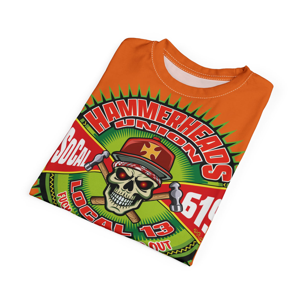 Hammerheads Union Local 13 -  Custom FAFO Motorcycle Riding Tee Shirt _ Super Comfort and Fit