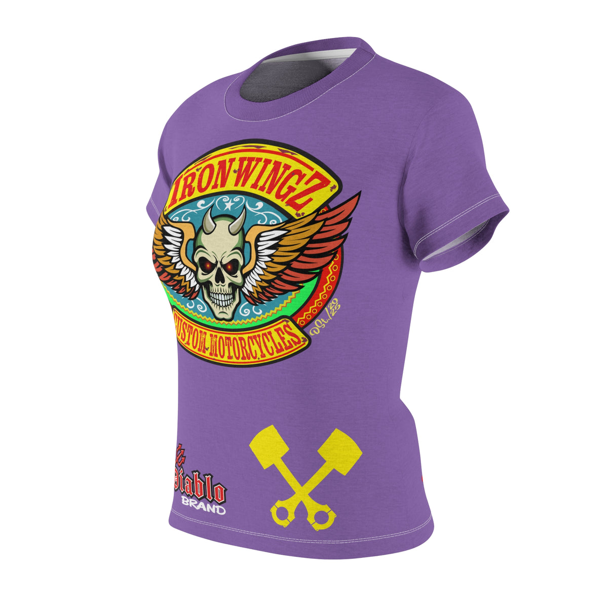 Women's Cut IronWingZ Custom Motorcycles  Graphic Tee — HiviZ Graphics