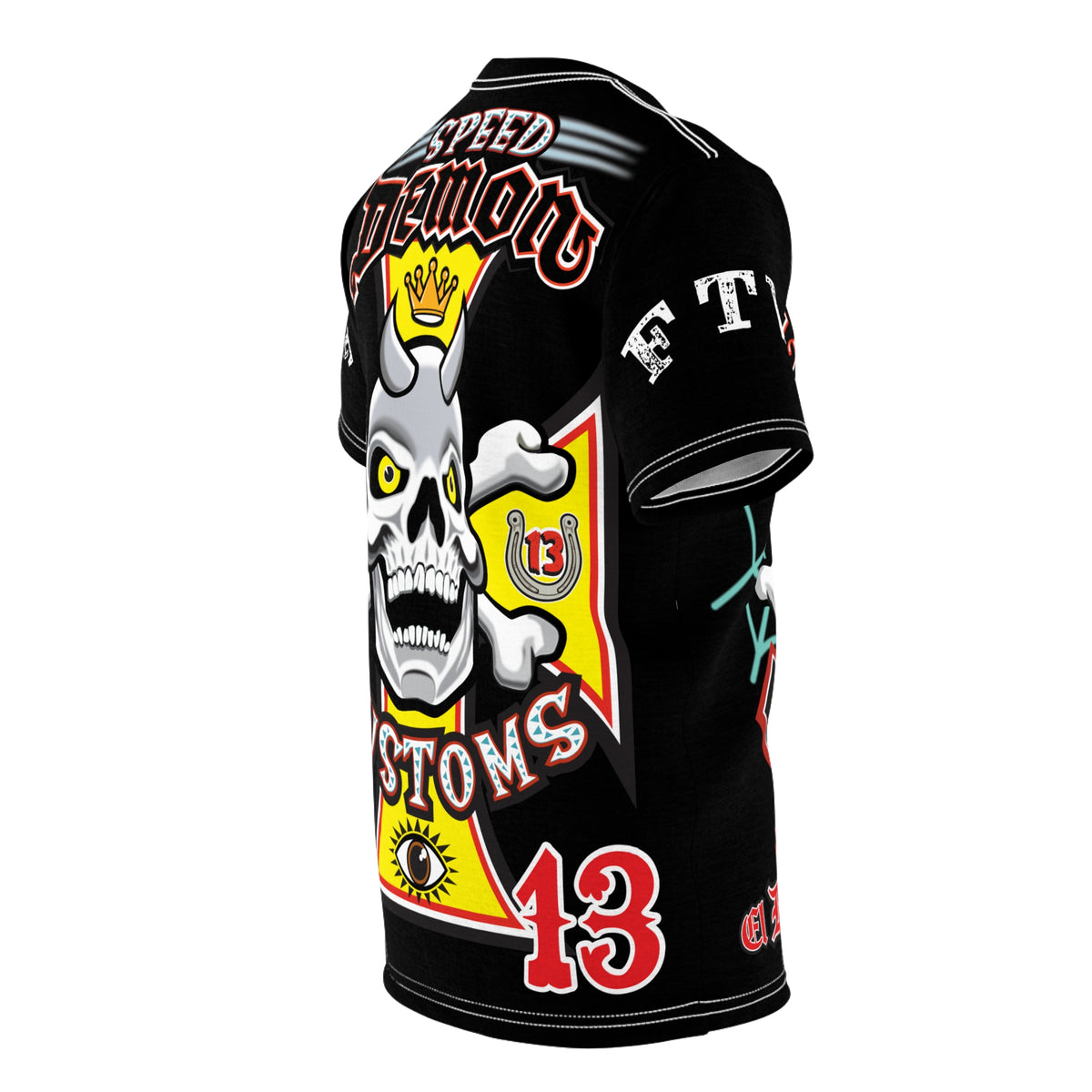 Speed Demon Customs HiViz BadAss Motorcycle Riding Super T