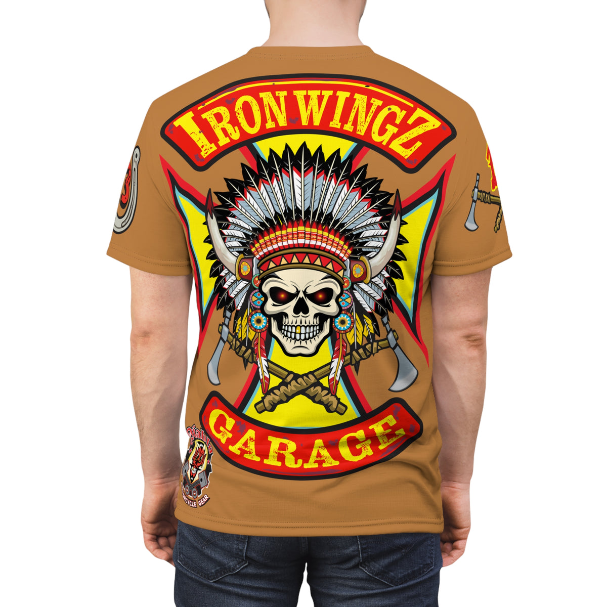 Iron Wingz Garage HiViZ Motorcycle Rider Super Tee